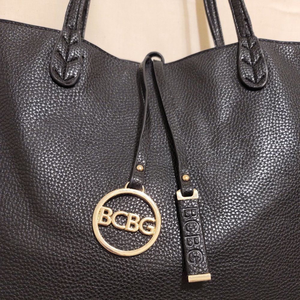 !!!SOLD!!! BCBG Paris Reversible (black/white) Tote - Picture 6 of 10